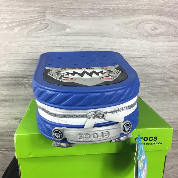 Crocs Blue Robo Shark Light Up BackPack - Picture 3 of 8